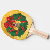 Niedlicher Chipmunk Weihnachtskranz Tischtennis Schläger (Seitenansicht)