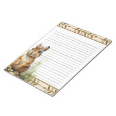 Niedlicher Chipmunk Woodland Animals Editor Notizblock (angewinkelt)