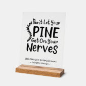 Niedlicher Chiropraktikum Firmenname und Geschäfts Acrylschild (Winkel)