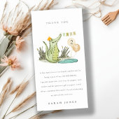 Niedlicher Chomp-Alligator im Sumpf jedes Lebensal Dankeskarte