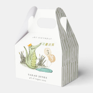 Niedlicher Chomp-Alligator im Sumpf jedes Lebensal Geschenkschachtel