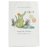 Niedlicher Chomp-Alligator im Sumpf jedes Lebensal Mittlere Geschenktüte (Vorderseite)