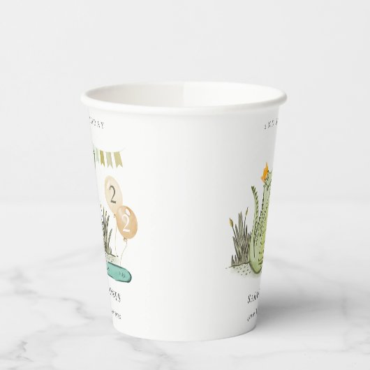 Niedlicher Chomp-Alligator im Sumpf jedes Lebensal Pappbecher (Links)