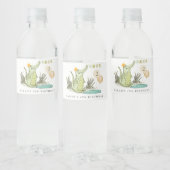 Niedlicher Chomp-Alligator im Sumpf jedes Lebensal Wasserflaschenetikett (Flaschen)