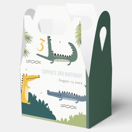 Niedlicher Chomp-Alligator Sumpf jedes Alters Kind Geschenkschachtel (Geöffnet)