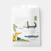 Niedlicher Chomp-Alligator Sumpf jedes Alters Kind Geschenktütchen (Vorderseite)