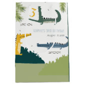 Niedlicher Chomp-Alligator Sumpf jedes Alters Kind Mittlere Geschenktüte (Vorderseite)