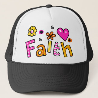 Niedlicher christlicher Glauben-Gruß-Text-Ausdruck Truckerkappe