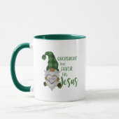 Niedlicher Christlicher Gnome St. Patrick's Day Gr Tasse (Links)