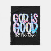 Niedlicher Christlicher Gott ist immer gut Jesus C Fleecedecke (Vorderseite)