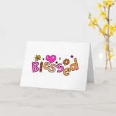 Niedlicher Christlicher Grußtext Karte (Gelbe Blume)