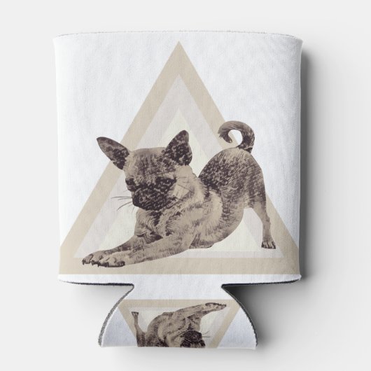 Niedlicher Chug Hund Dosenkühler (Rückseite)