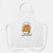 "Niedlicher Cinnamon Roll Koch - Kawaii Backdesign Schürze (Vorderseite)