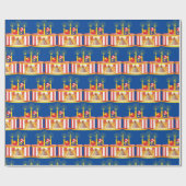 Niedlicher Circus Ball Geschenkpapier (Flach)