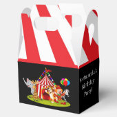 niedlicher Circus danke, Text hinzuzufügen Geschenkschachtel (Geöffnet)