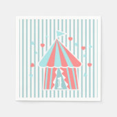 Niedlicher Circus Zent Serviette (Vorderseite)