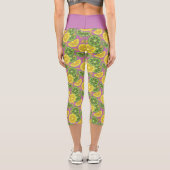 Niedlicher Citrus Lila Capris Leggings (Rückseite)