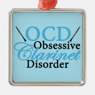 Niedlicher Clarinet Ornament Aus Metall