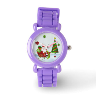 Niedlicher Classic Santa Whimsey URLAUB ALL WATCHE Armbanduhr