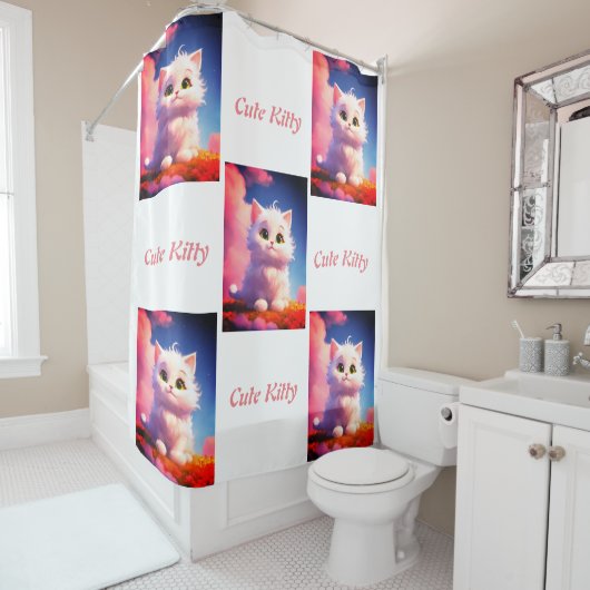 Niedlicher Cloud-Duschvorhang Duschvorhang (Beispiel)