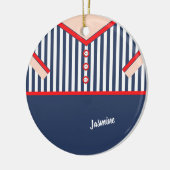 Niedlicher Clown-Anzug Karikatur Personalisiert Keramik Ornament (Links)