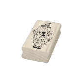 Niedlicher Clown Vintager Viktorianischer Geburtst Gummistempel (Stempel)