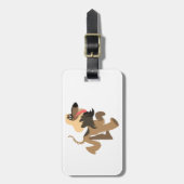 Niedlicher ClownCartoon, afghanischer Gepäckträger Gepäckanhänger (Vorderseite vertikal)