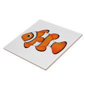 niedlicher Clownfisch Fliese (Seite)