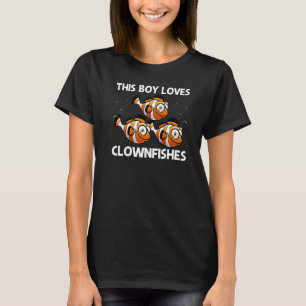 Niedlicher Clownfisch für Jungen Kinder Anemonefis T-Shirt