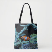 Niedlicher Clownfisch in Korallen Tasche (Vorderseite)