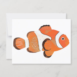 Niedlicher Clownfisch Postkarte