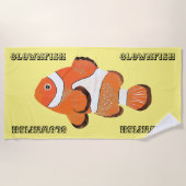 Niedlicher Clownfisch Strandtuch (Vorderseite)
