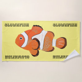 Niedlicher Clownfisch Strandtuch