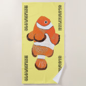 Niedlicher Clownfisch Strandtuch (Vorderseite)
