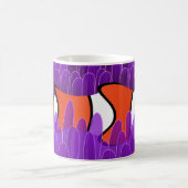 Niedlicher Clownfisch und schöner Lila Meeresanemo Kaffeetasse (Mittel)