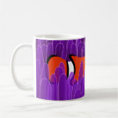 Niedlicher Clownfisch und schöner Lila Meeresanemo Kaffeetasse (Links)