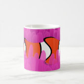 Niedlicher Clownfisch und schöner rosa Anemon Kaffeetasse (Mittel)