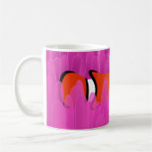 Niedlicher Clownfisch und schöner rosa Anemon Kaffeetasse (Links)