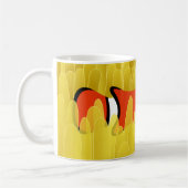 Niedlicher Clownfisch und wunderschöner Gelbmeeran Kaffeetasse (Links)