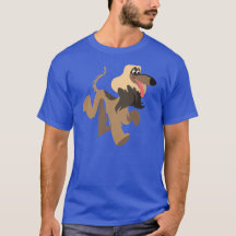 Niedlicher Clownischer Cartoon Afghanischer Hund T