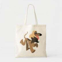 Niedlicher ClownsCartoon Afghanische Hound-Tasche