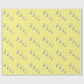 Niedlicher Cockatiel-Aquarellpapagei. Geschenkpapier (Flach)