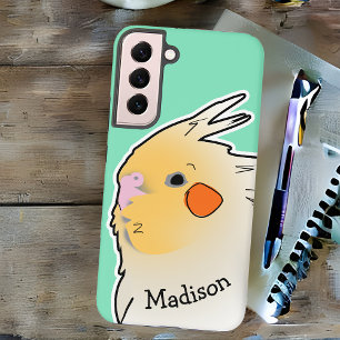 Niedlicher Cockatiel-Haustier-Vogel-Doodle-Papagei Samsung Galaxy Hülle