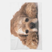 Niedlicher Cockerspaniel Geschirrtuch (Vertikal)