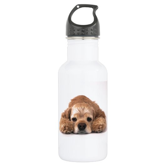 Niedlicher Cockerspaniel Trinkflasche (Vorderseite)