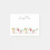 Niedlicher Cocktail Drinks farbenfrohe, einfache K Post-it Klebezettel (Vorderseite)