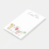 Niedlicher Cocktail Drinks farbenfrohe, einfache K Post-it Klebezettel (angewinkelt)