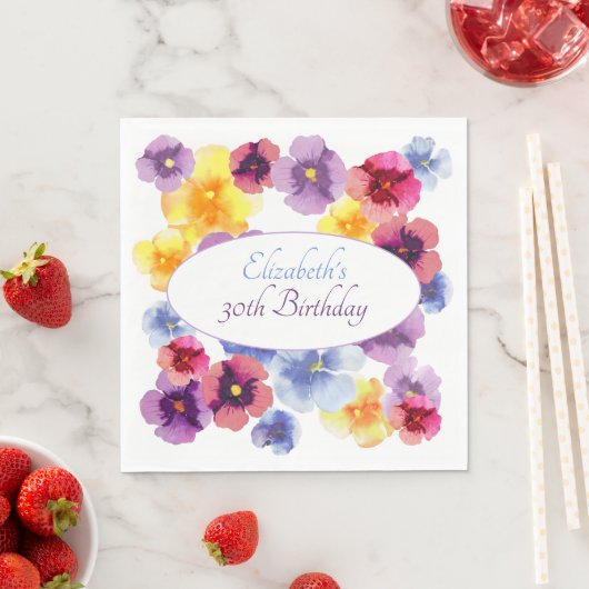 Niedlicher Cocktailcore Garden Party Boho Floral G Serviette (Beispiel)