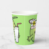 Niedlicher Coconut-benutzerdefinierter Text Pappbecher (Rechts)