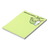 Niedlicher Coconut-individuelle Name Notizblock (Rotiert)
